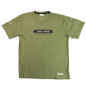 Red Canoe Land Rover Tee Shirt Large Range Defender Belgravia Green British GB